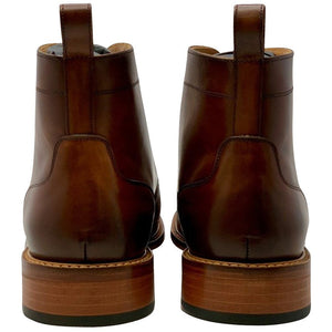 mens leather brown boots handmade from Spain