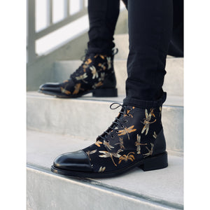 black dragonfly boot with black pants The Lu Boot